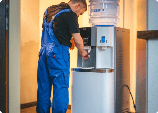 Water dispenser maintenance